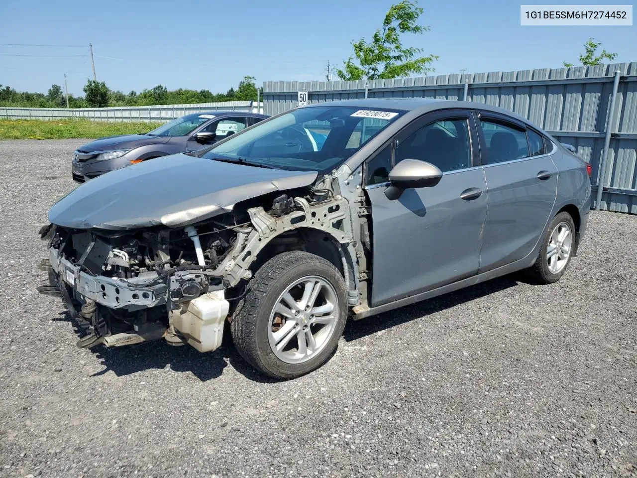 2017 Chevrolet Cruze Lt VIN: 1G1BE5SM6H7274452 Lot: 61923075