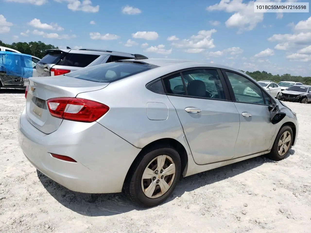 2017 Chevrolet Cruze Ls VIN: 1G1BC5SM0H7216598 Lot: 62664275