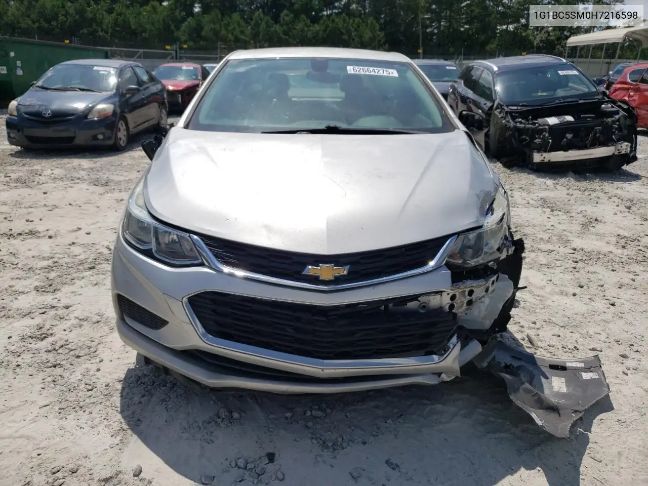 2017 Chevrolet Cruze Ls VIN: 1G1BC5SM0H7216598 Lot: 62664275