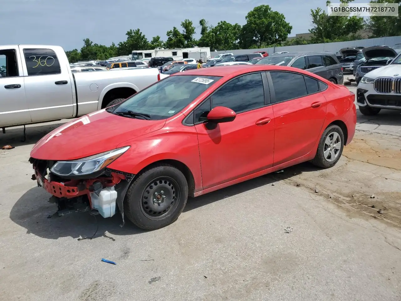 2017 Chevrolet Cruze Ls VIN: 1G1BC5SM7H7218770 Lot: 62725895