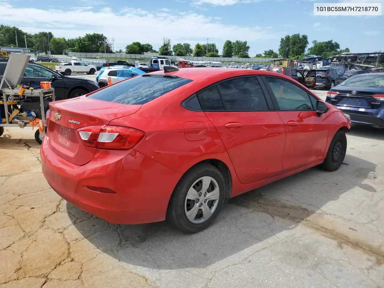 2017 Chevrolet Cruze Ls VIN: 1G1BC5SM7H7218770 Lot: 62725895