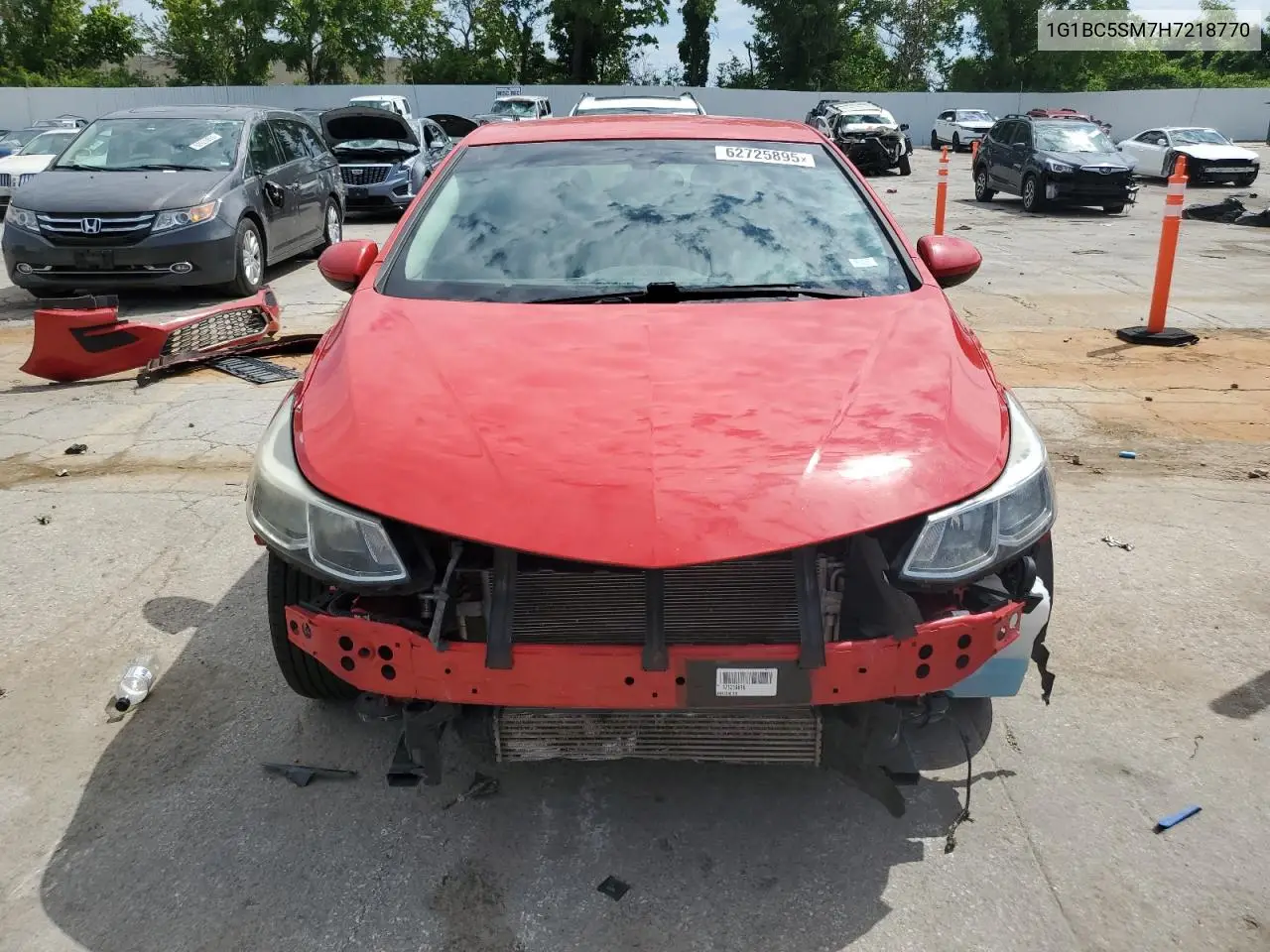 2017 Chevrolet Cruze Ls VIN: 1G1BC5SM7H7218770 Lot: 62725895