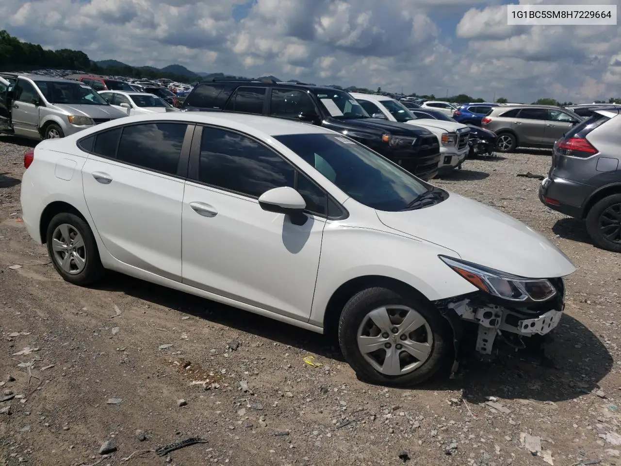 2017 Chevrolet Cruze Ls VIN: 1G1BC5SM8H7229664 Lot: 62985655