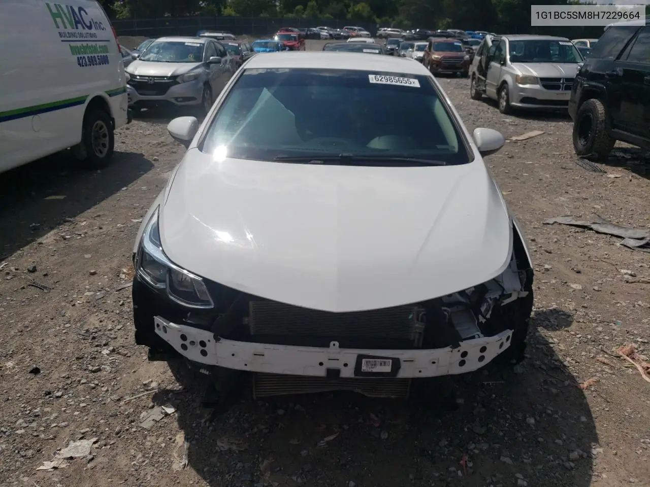 2017 Chevrolet Cruze Ls VIN: 1G1BC5SM8H7229664 Lot: 62985655