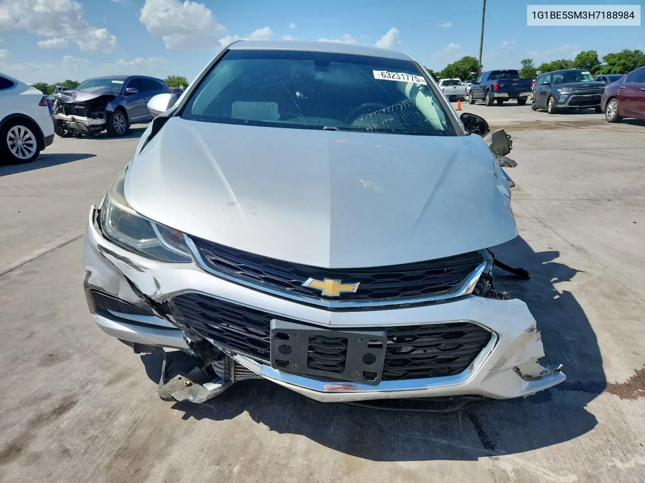 2017 Chevrolet Cruze Lt VIN: 1G1BE5SM3H7188984 Lot: 63231775