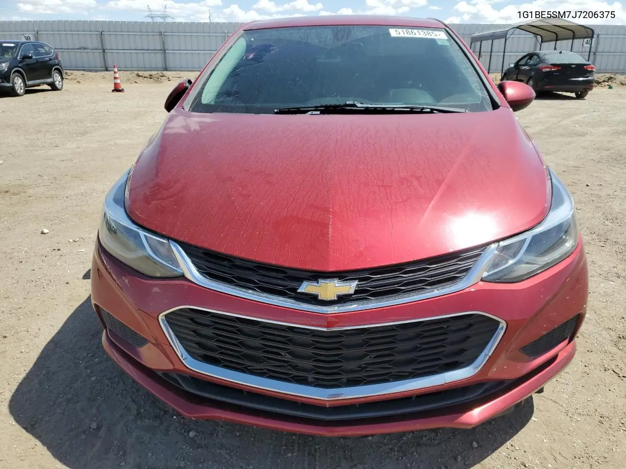 2018 Chevrolet Cruze Lt VIN: 1G1BE5SM7J7206375 Lot: 51861385
