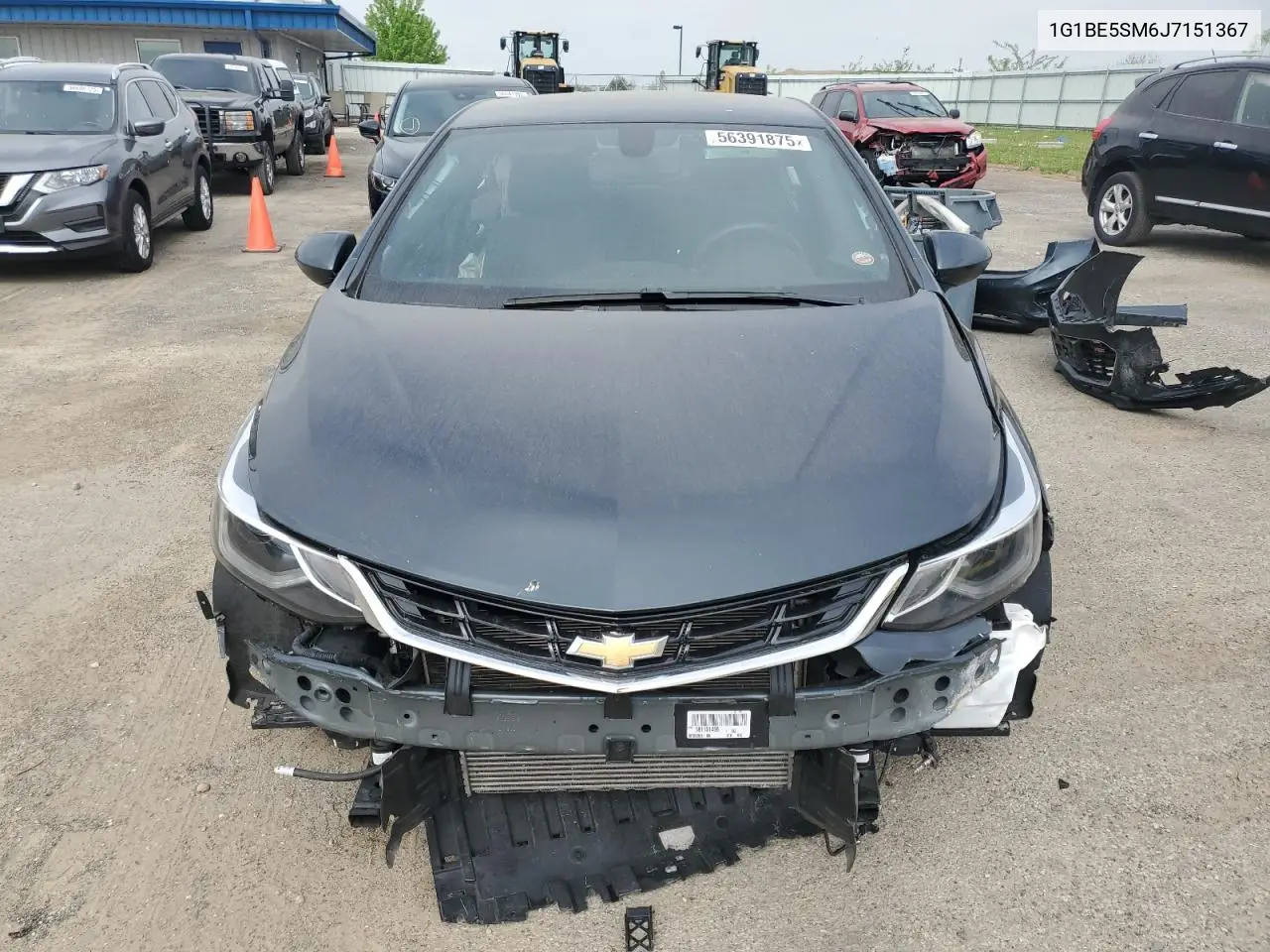 2018 Chevrolet Cruze Lt VIN: 1G1BE5SM6J7151367 Lot: 56391875