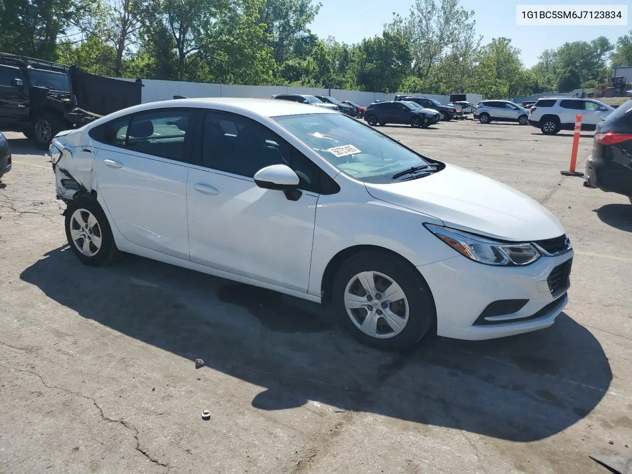 2018 Chevrolet Cruze Ls VIN: 1G1BC5SM6J7123834 Lot: 56731495