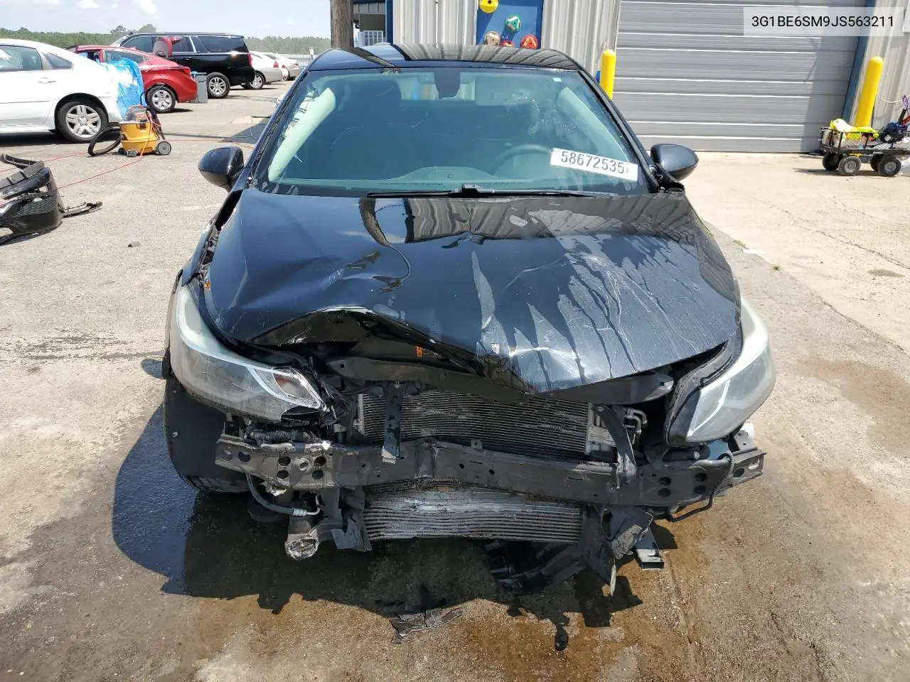 2018 Chevrolet Cruze Lt VIN: 3G1BE6SM9JS563211 Lot: 58672535