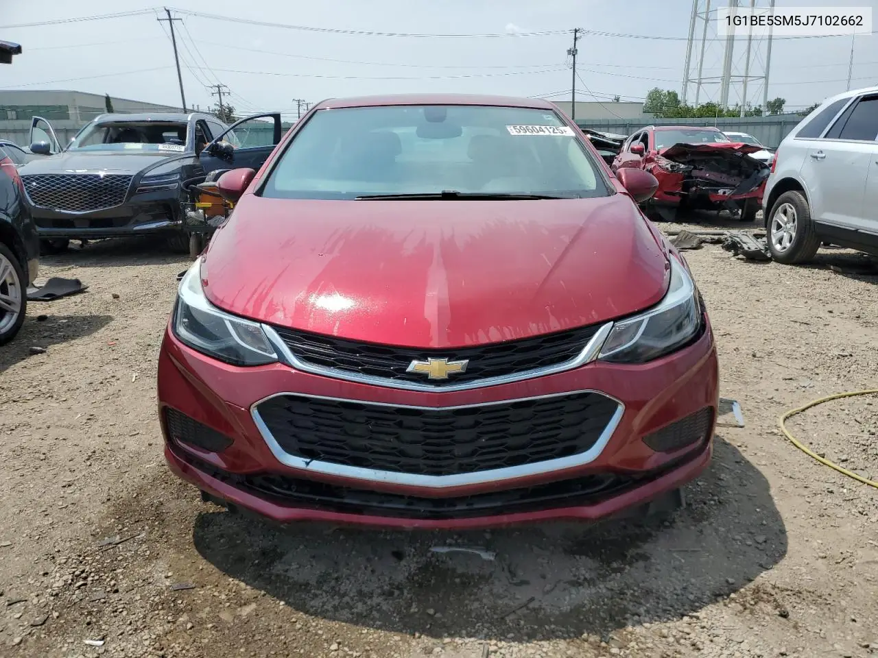 2018 Chevrolet Cruze Lt VIN: 1G1BE5SM5J7102662 Lot: 59604125