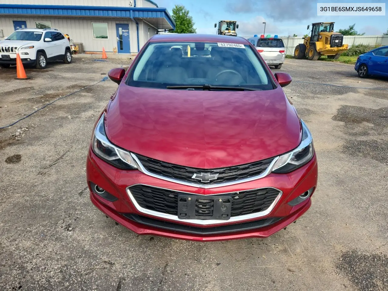 2018 Chevrolet Cruze Lt VIN: 3G1BE6SMXJS649658 Lot: 62792465