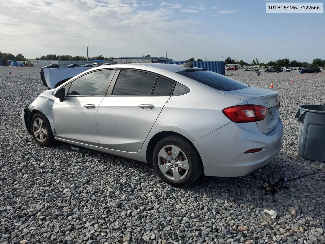 2018 Chevrolet Cruze Ls VIN: 1G1BC5SM6J7122666 Lot: 62844665
