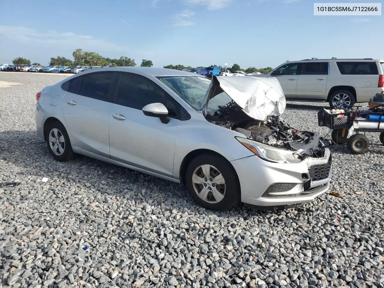 2018 Chevrolet Cruze Ls VIN: 1G1BC5SM6J7122666 Lot: 62844665