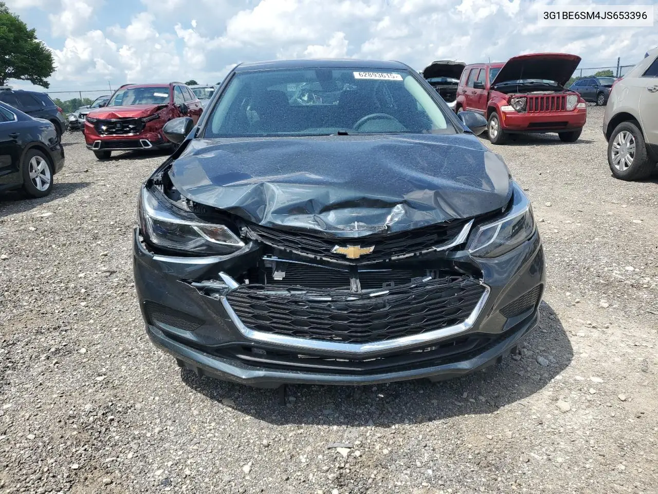 2018 Chevrolet Cruze Lt VIN: 3G1BE6SM4JS653396 Lot: 62893615