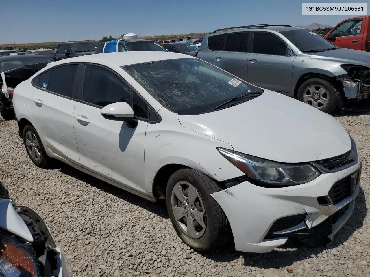 2018 Chevrolet Cruze Ls VIN: 1G1BC5SM9J7206531 Lot: 62951055