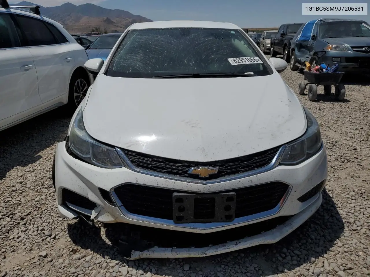 2018 Chevrolet Cruze Ls VIN: 1G1BC5SM9J7206531 Lot: 62951055