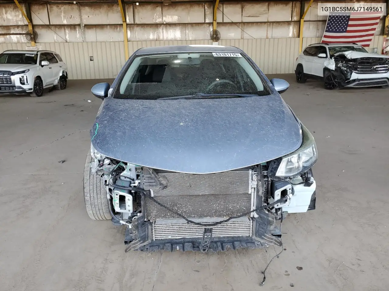 2018 Chevrolet Cruze Ls VIN: 1G1BC5SM6J7149561 Lot: 63101715