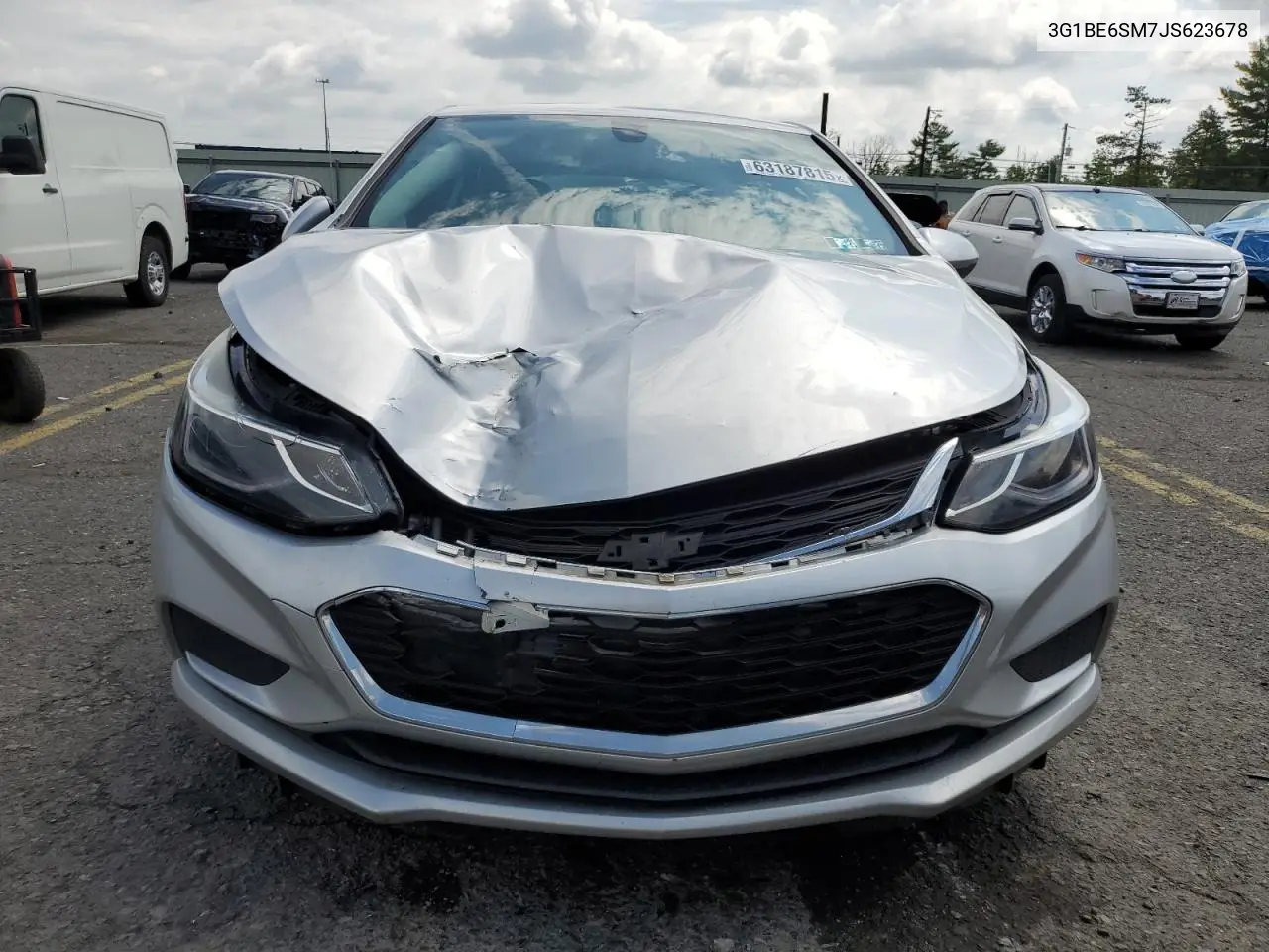 2018 Chevrolet Cruze Lt VIN: 3G1BE6SM7JS623678 Lot: 63187815