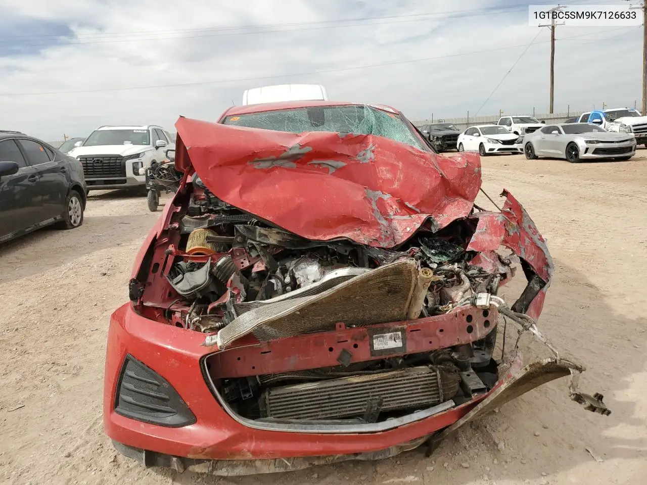 2019 Chevrolet Cruze Ls VIN: 1G1BC5SM9K7126633 Lot: 45128105