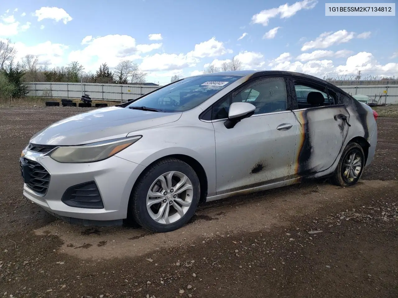 2019 Chevrolet Cruze Lt VIN: 1G1BE5SM2K7134812 Lot: 53984045