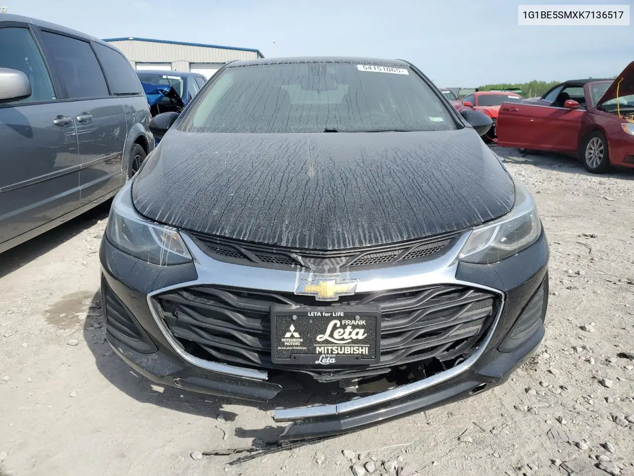 2019 Chevrolet Cruze Lt VIN: 1G1BE5SMXK7136517 Lot: 54151065