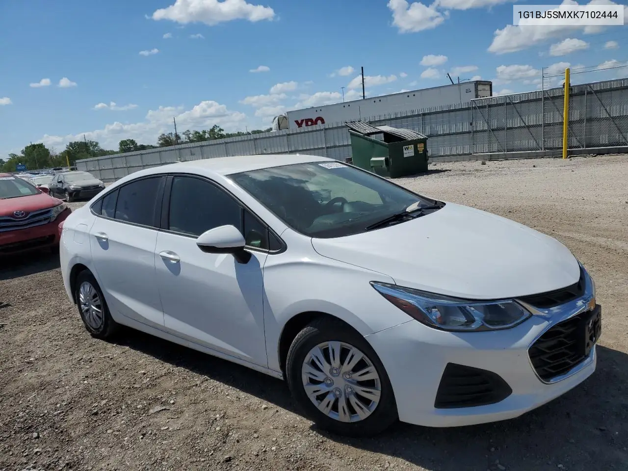 2019 Chevrolet Cruze VIN: 1G1BJ5SMXK7102444 Lot: 56472255