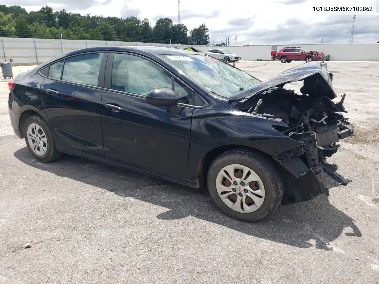 2019 Chevrolet Cruze VIN: 1G1BJ5SM6K7102862 Lot: 62697425