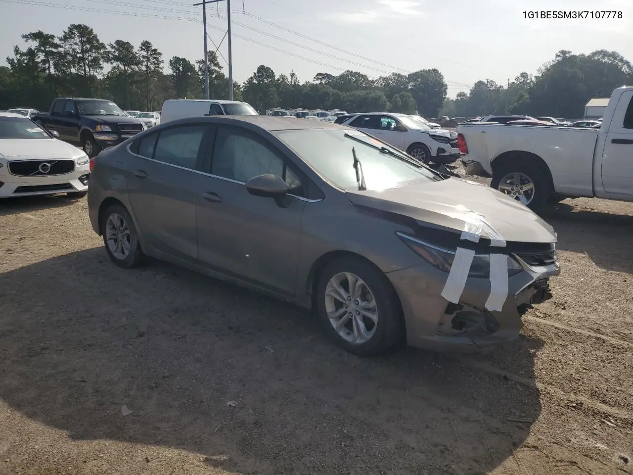 2019 Chevrolet Cruze Lt VIN: 1G1BE5SM3K7107778 Lot: 62738625