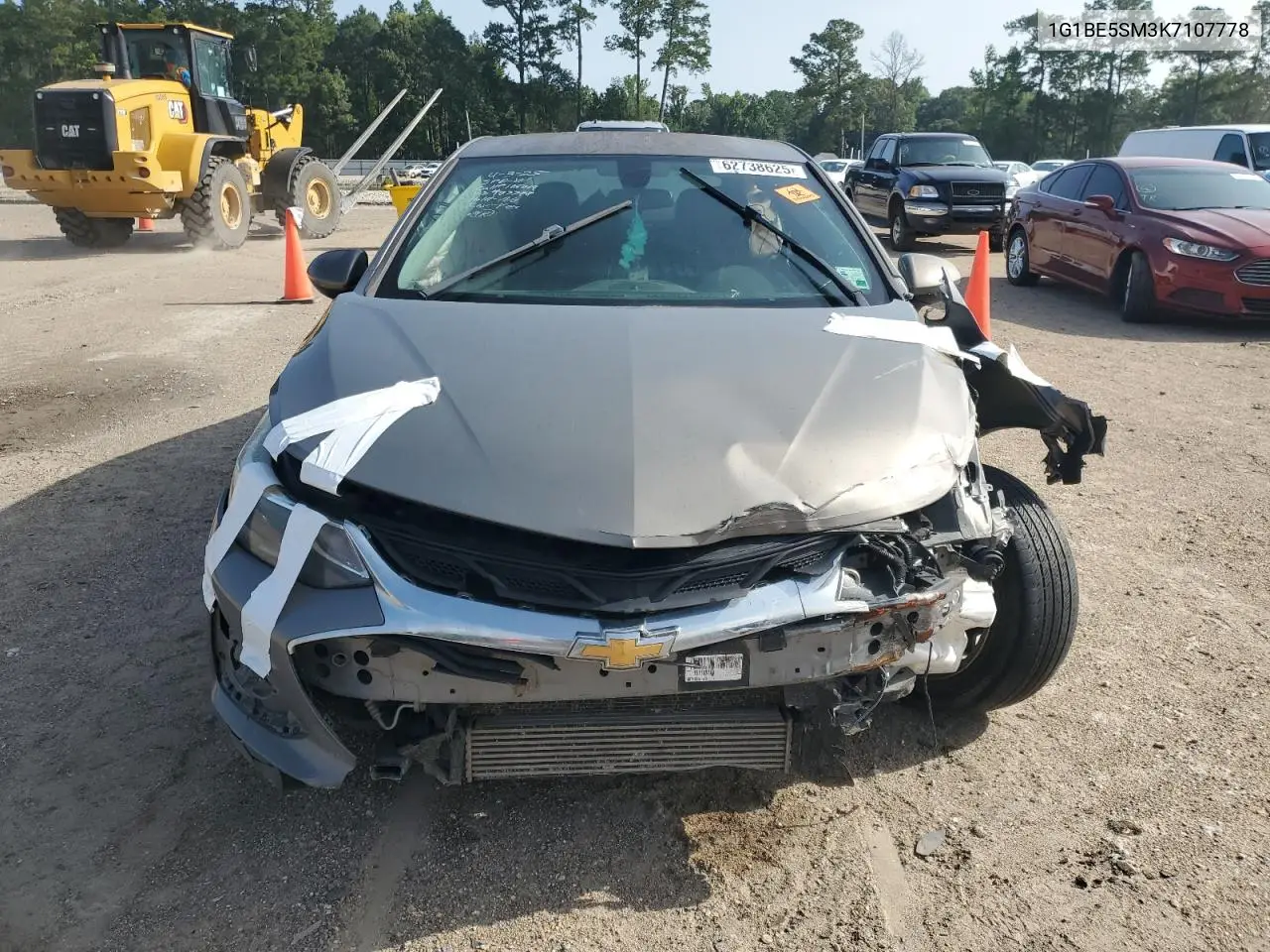 2019 Chevrolet Cruze Lt VIN: 1G1BE5SM3K7107778 Lot: 62738625