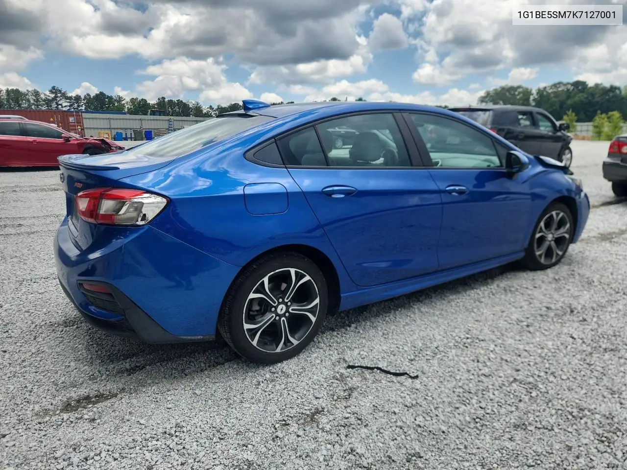 2019 Chevrolet Cruze Lt VIN: 1G1BE5SM7K7127001 Lot: 62895225