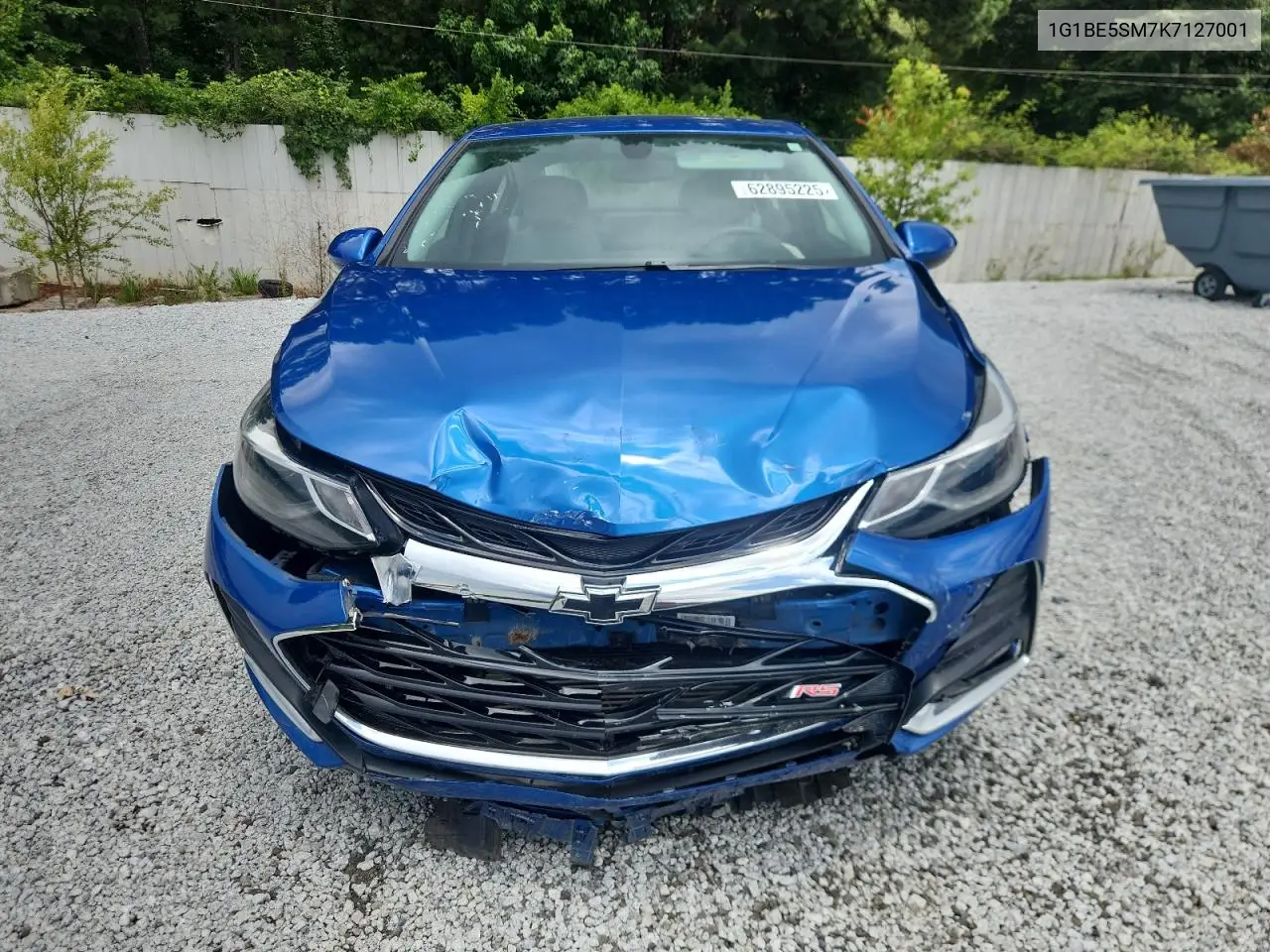 2019 Chevrolet Cruze Lt VIN: 1G1BE5SM7K7127001 Lot: 62895225