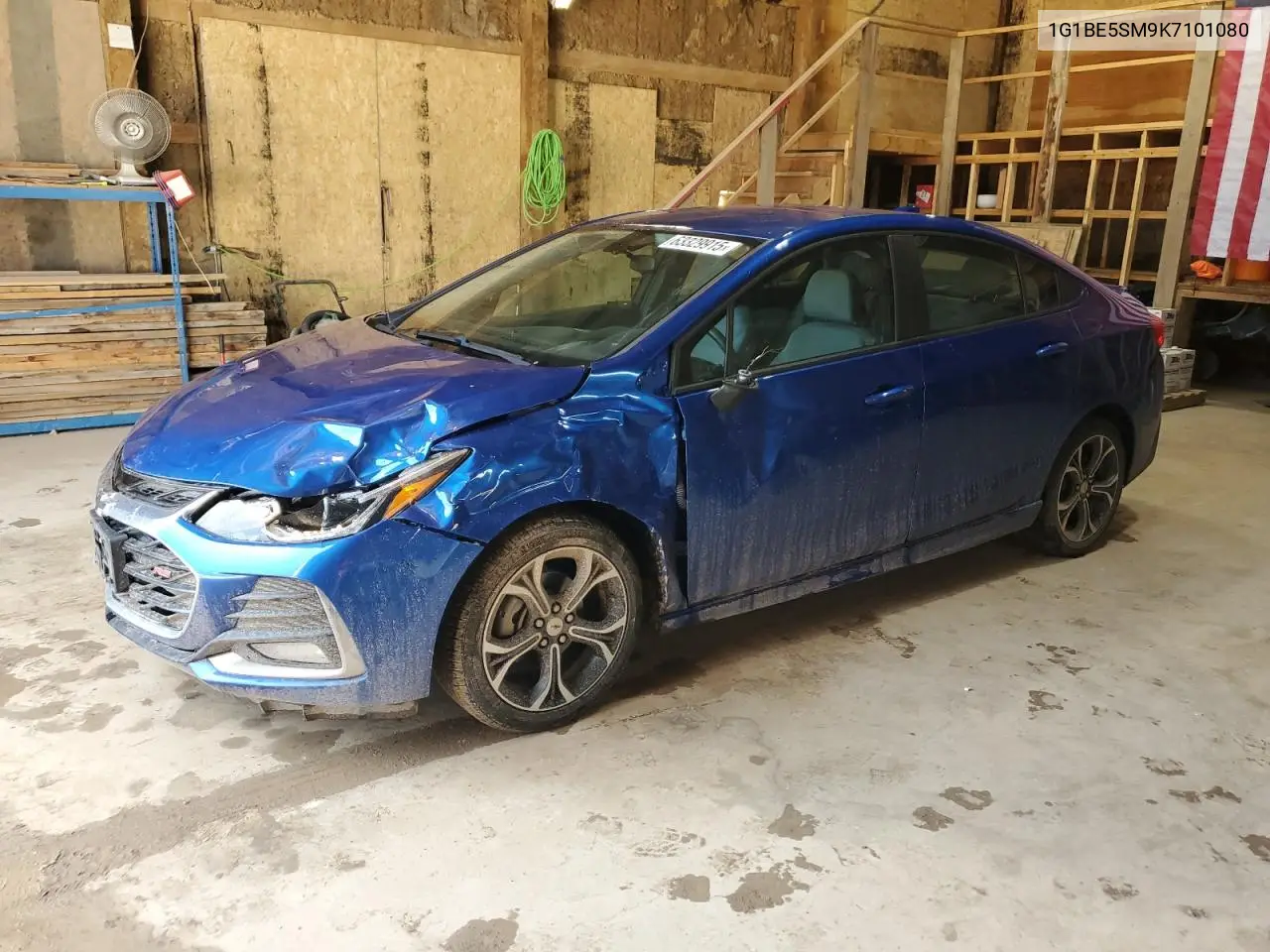 2019 Chevrolet Cruze Lt VIN: 1G1BE5SM9K7101080 Lot: 63329915