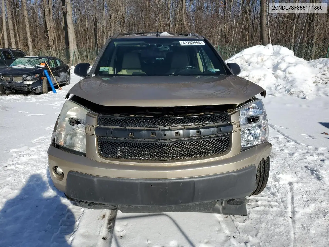 2005 Chevrolet Equinox Lt VIN: 2CNDL73F356111850 Lot: 42759605