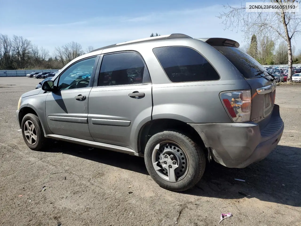 2005 Chevrolet Equinox Ls VIN: 2CNDL23F656051193 Lot: 52050455