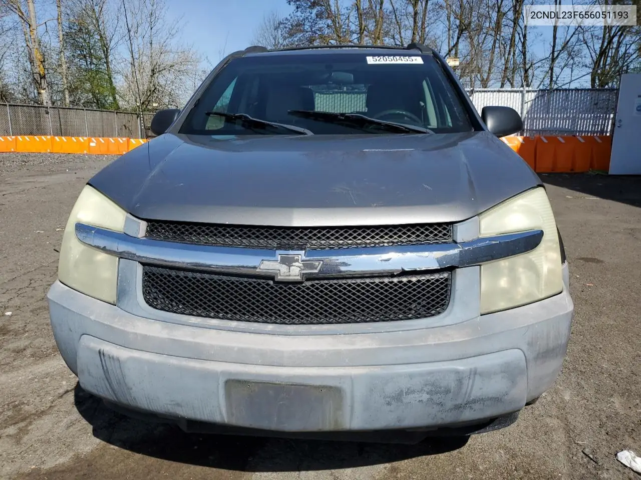 2005 Chevrolet Equinox Ls VIN: 2CNDL23F656051193 Lot: 52050455