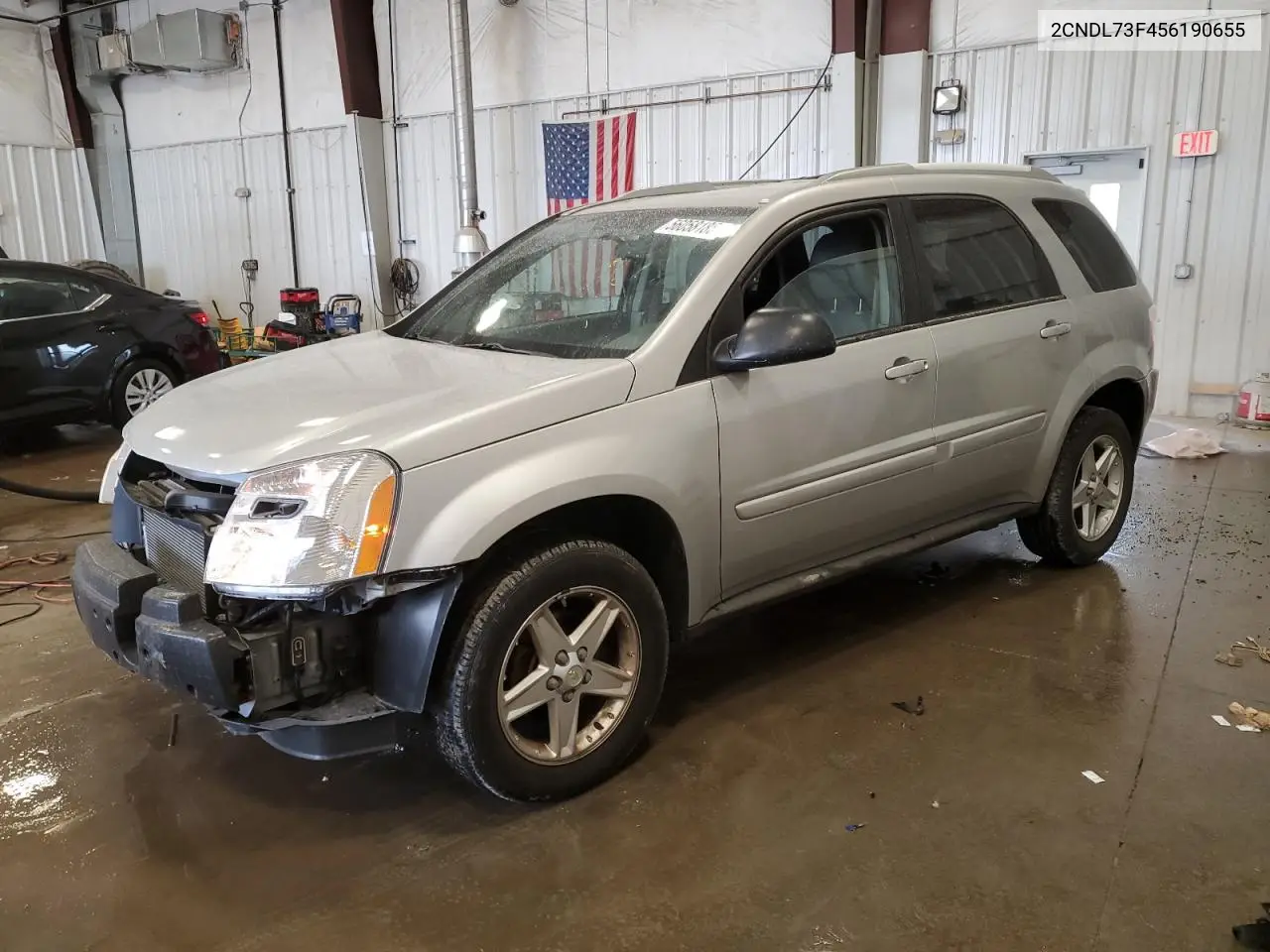 2005 Chevrolet Equinox Lt VIN: 2CNDL73F456190655 Lot: 56058185