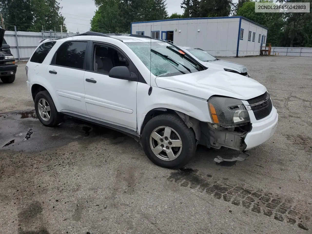 2005 Chevrolet Equinox Ls VIN: 2CNDL23F656042803 Lot: 56726975