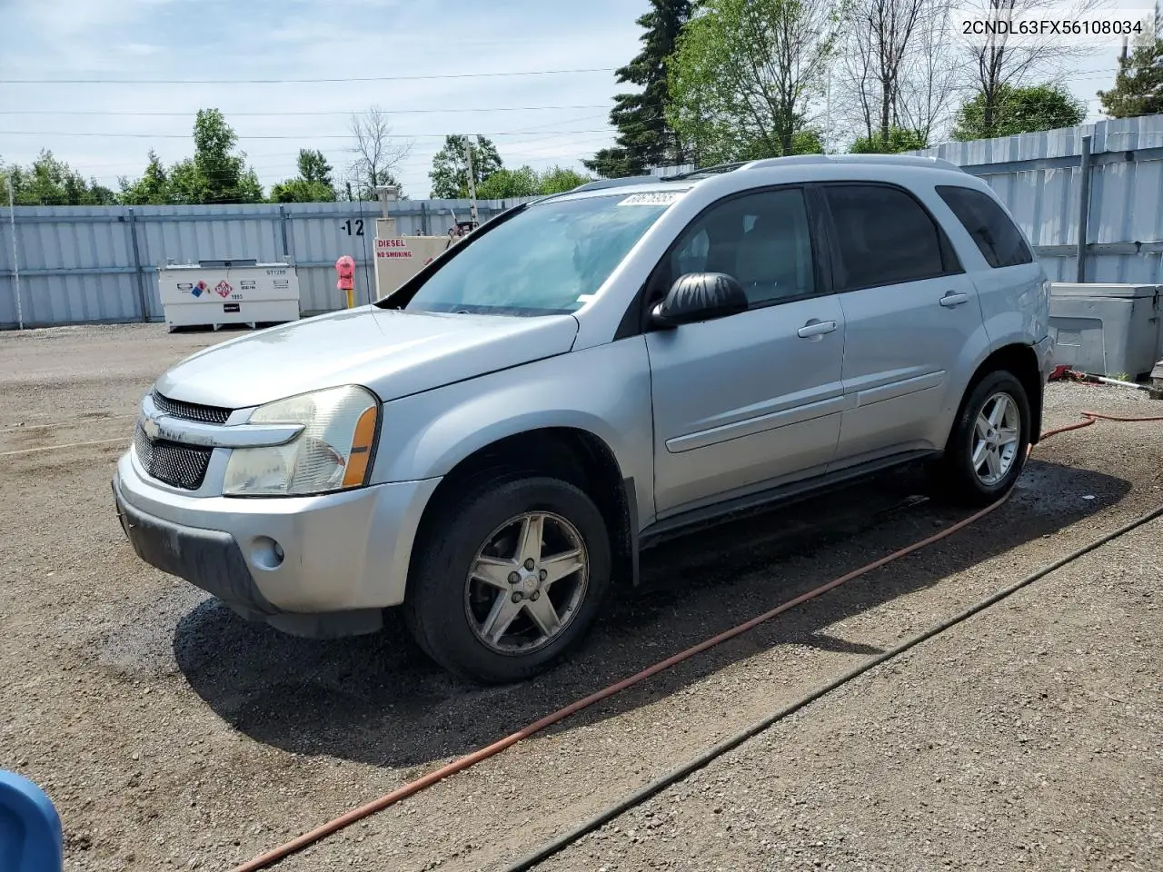 2005 Chevrolet Equinox Lt VIN: 2CNDL63FX56108034 Lot: 60676955
