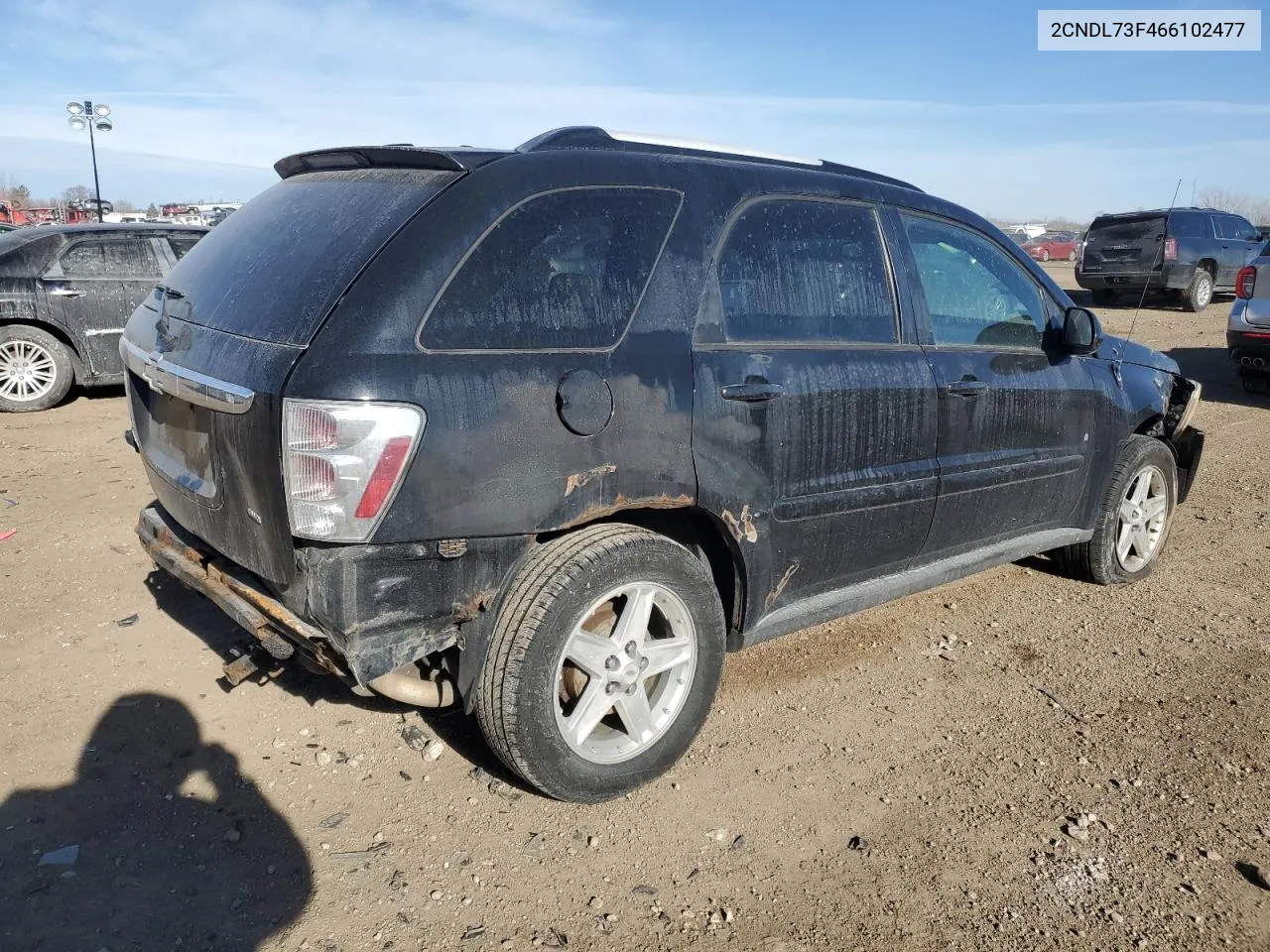 2006 Chevrolet Equinox Lt VIN: 2CNDL73F466102477 Lot: 42427505