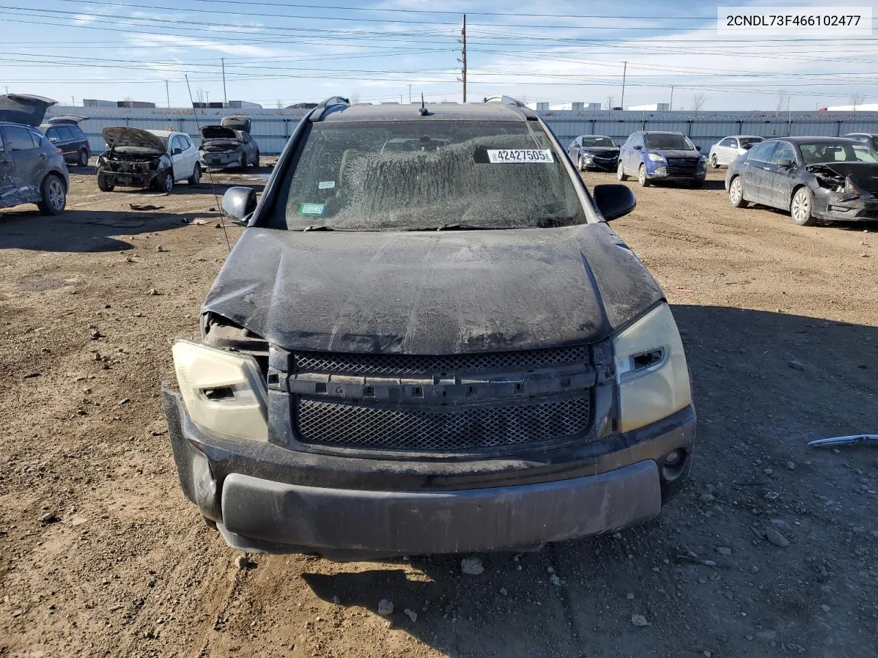 2006 Chevrolet Equinox Lt VIN: 2CNDL73F466102477 Lot: 42427505