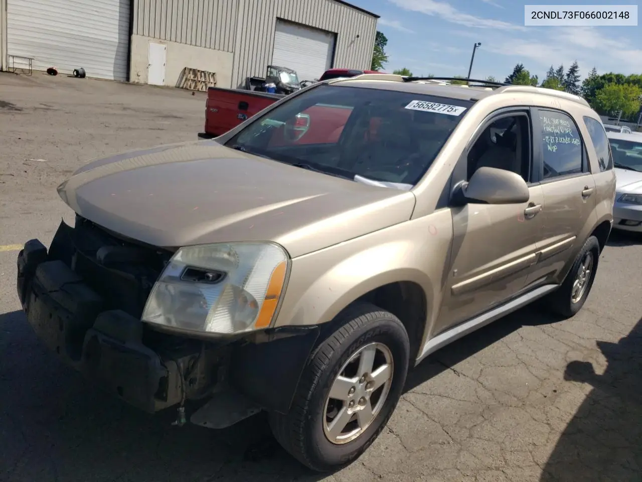 2006 Chevrolet Equinox Lt VIN: 2CNDL73F066002148 Lot: 56582775