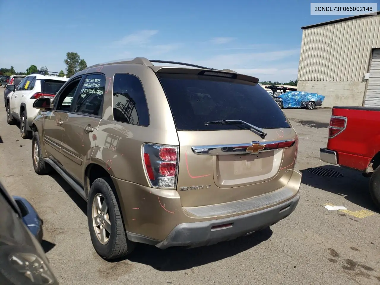 2006 Chevrolet Equinox Lt VIN: 2CNDL73F066002148 Lot: 56582775