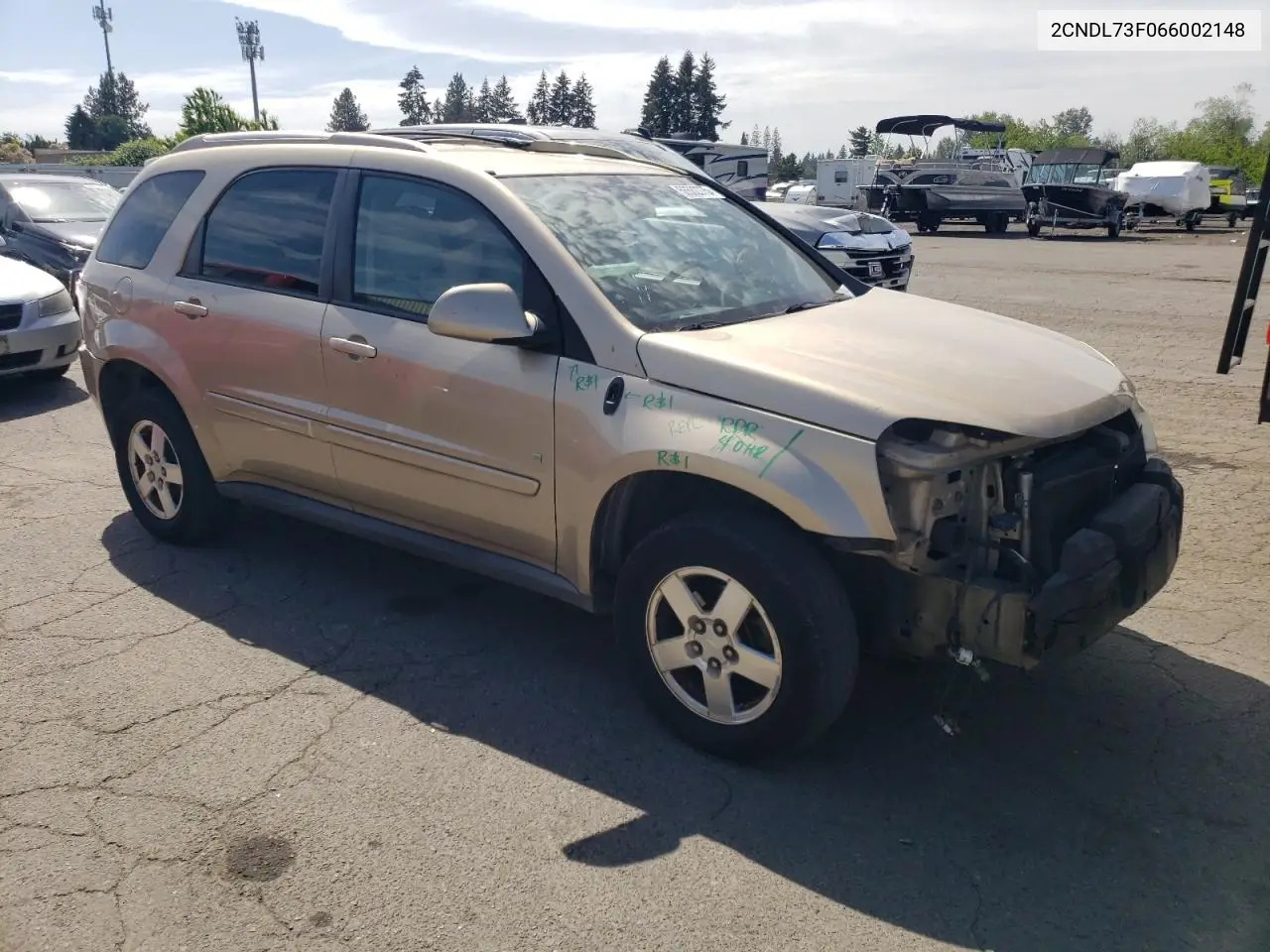 2006 Chevrolet Equinox Lt VIN: 2CNDL73F066002148 Lot: 56582775