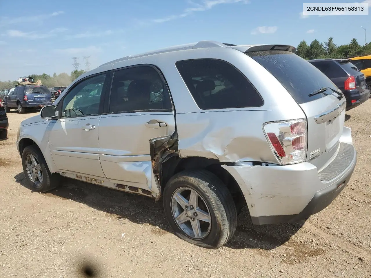 2006 Chevrolet Equinox Lt VIN: 2CNDL63F966158313 Lot: 62952355