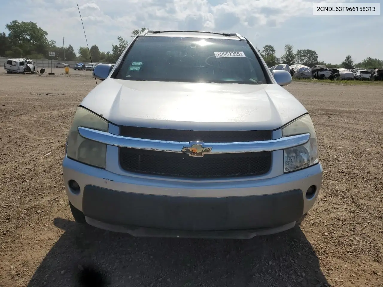 2006 Chevrolet Equinox Lt VIN: 2CNDL63F966158313 Lot: 62952355
