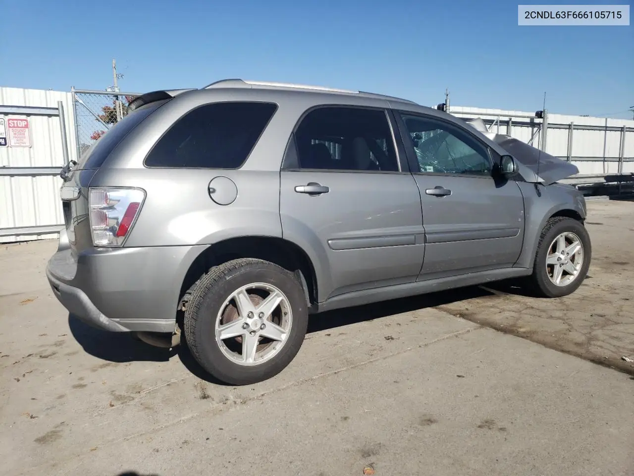 2006 Chevrolet Equinox Lt VIN: 2CNDL63F666105715 Lot: 77543164