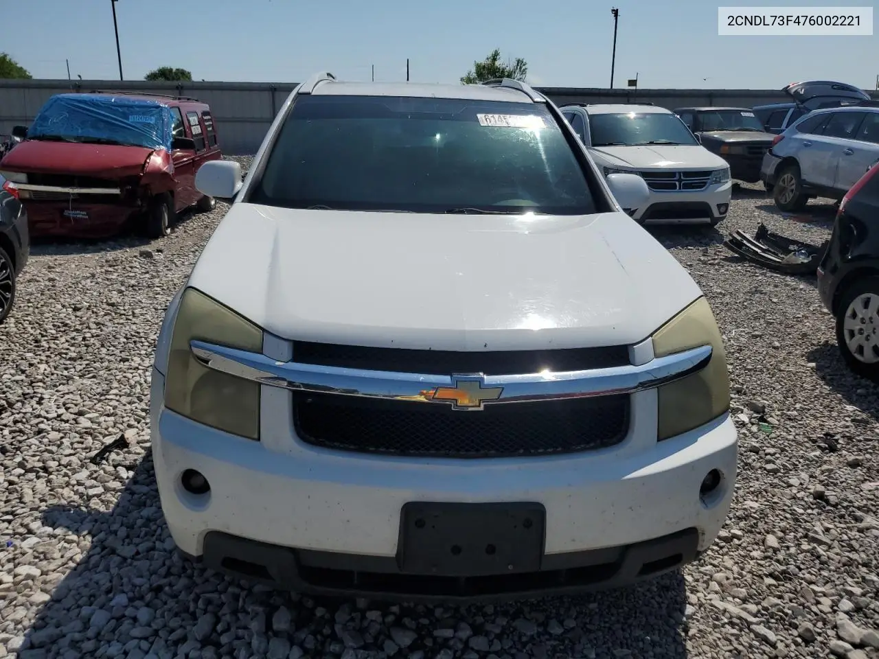 2007 Chevrolet Equinox Lt VIN: 2CNDL73F476002221 Lot: 61458115