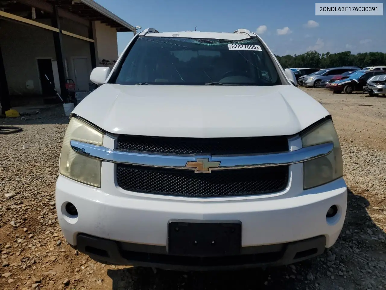 2007 Chevrolet Equinox Lt VIN: 2CNDL63F176030391 Lot: 62027095