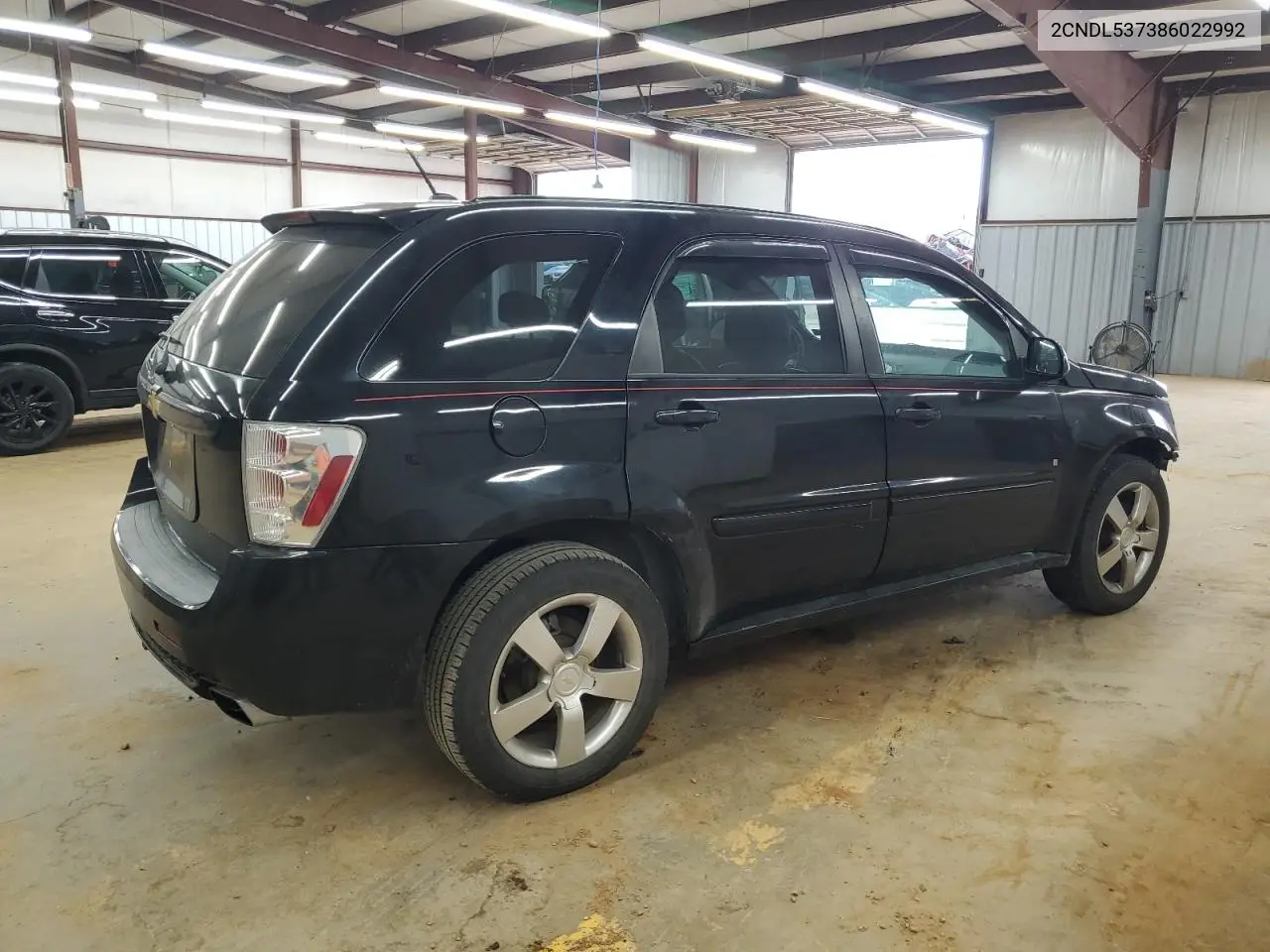 2008 Chevrolet Equinox Sport VIN: 2CNDL537386022992 Lot: 51189395