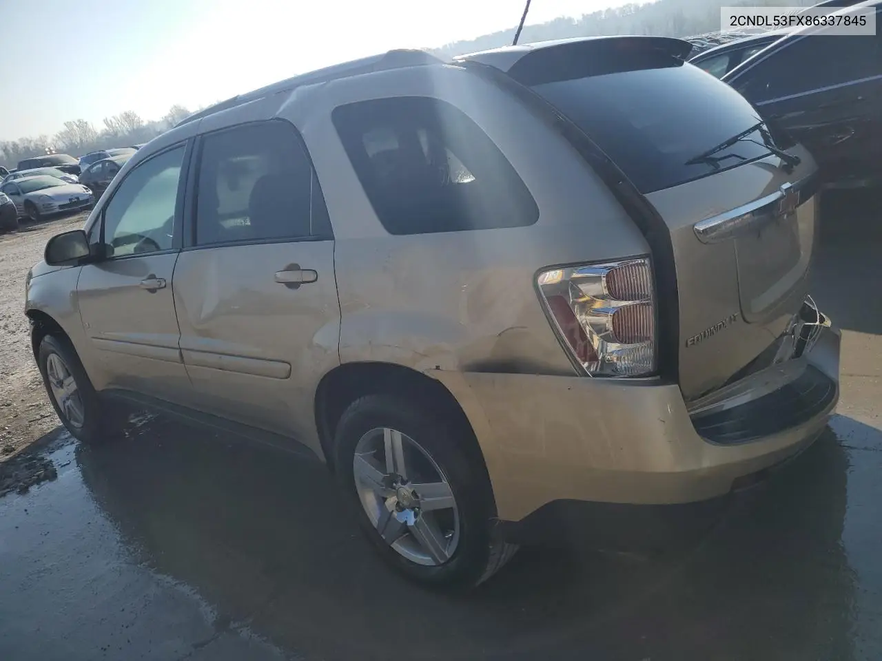 2008 Chevrolet Equinox Lt VIN: 2CNDL53FX86337845 Lot: 52552825